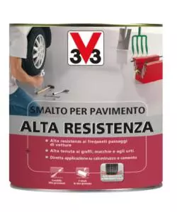 Smalto pavimenti alta resistenza - grigio scuro - litri 0,5